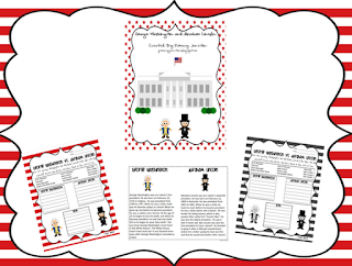 George Washington & Abraham Lincoln Reader & Sorting Sheets