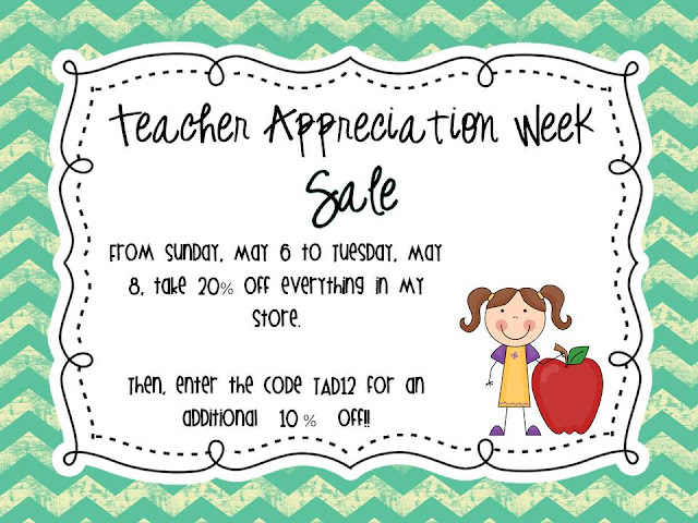 Teacher Appreciation Sale