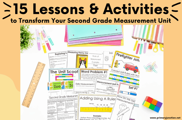 Second Grade 2nd Grade Measurement Measuring Unit Lesson Plans Length Activities Nonstandard Standard Units Craft Engaging Comprehensive Differences Comparing Estimating