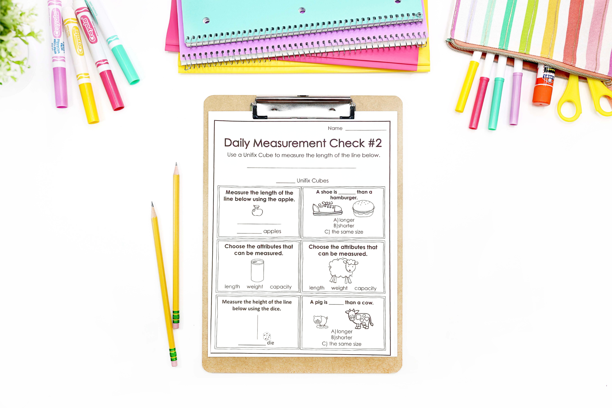 Second Grade 2nd Grade Measurement Measuring Unit Lesson Plans Length Activities Nonstandard Standard Units Craft Engaging Comprehensive Differences Comparing Estimating