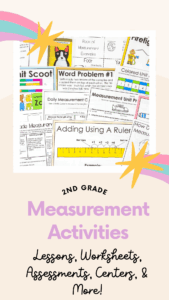 Second Grade Measurement Activities Unit Lesson Plans Math Centers Nonstandard Standard Homework Review Checks Assessment Crafts