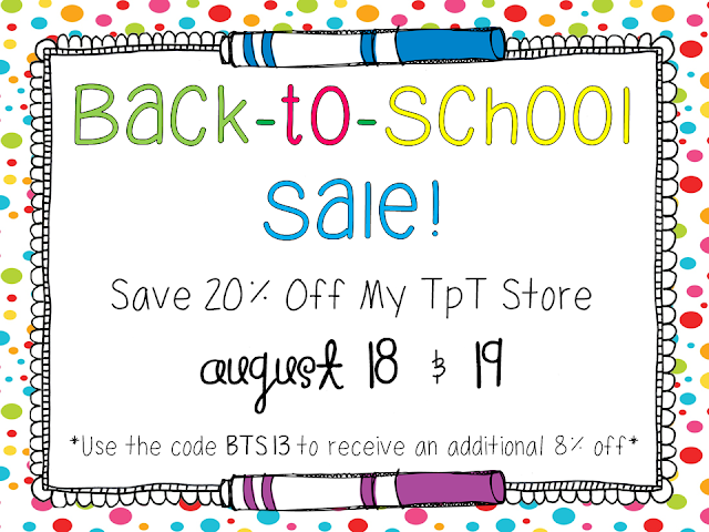 Back to School Sale!