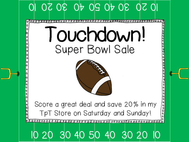 Touchdown!  Super Bowl Sunday Sale!