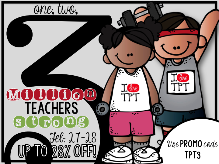 3 Million Teachers Strong – TPT Sale!!!
