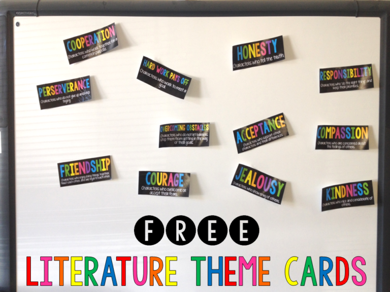Free Literature Theme Cards