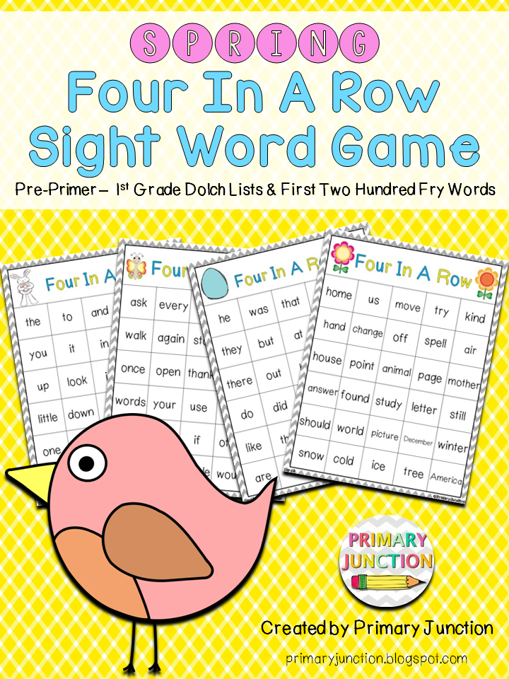 Free Spring Sight Word Game