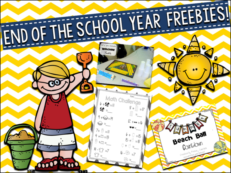 End of the School Year Freebies!