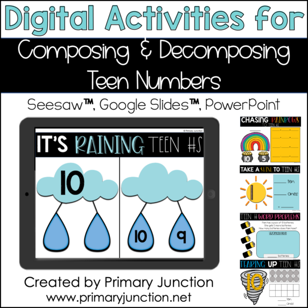 Digital Activities for Composing and Decomposing Teen Numbers