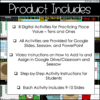 Digital Activities for Place Value Tens and Ones Google Slides PowerPoint Seesaw
