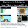 Digital Activities for Place Value Tens and Ones Google Slides PowerPoint Seesaw