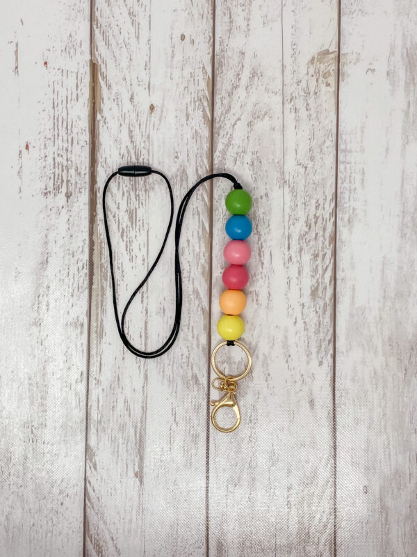 Rainbow Spring Teacher Lanyard Badge