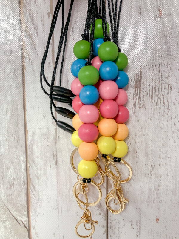 Rainbow Spring Teacher Lanyard Badge