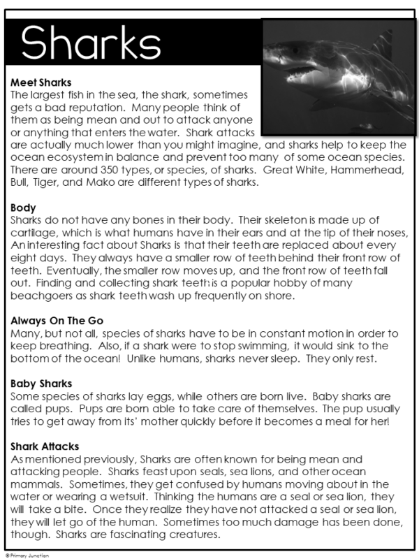 Spring and Summer Non-Fiction Reading Comprehension Passages