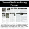 Spring and Summer Non Fiction Reading Comprehension Passages and Questions