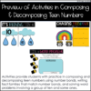 Digital Activities for Composing and Decomposing Teen Numbers