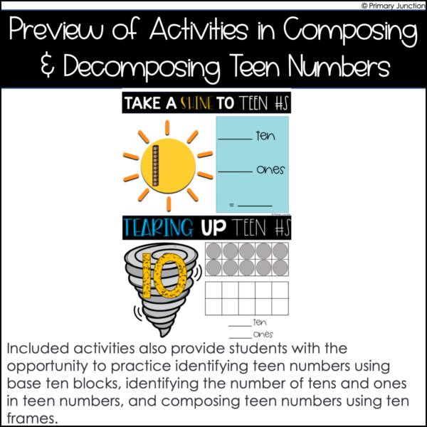 Digital Activities for Composing and Decomposing Teen Numbers - Image 5