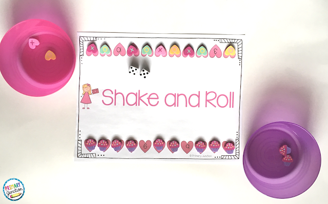 shake and roll dice game addition subtraction math facts math centers stations