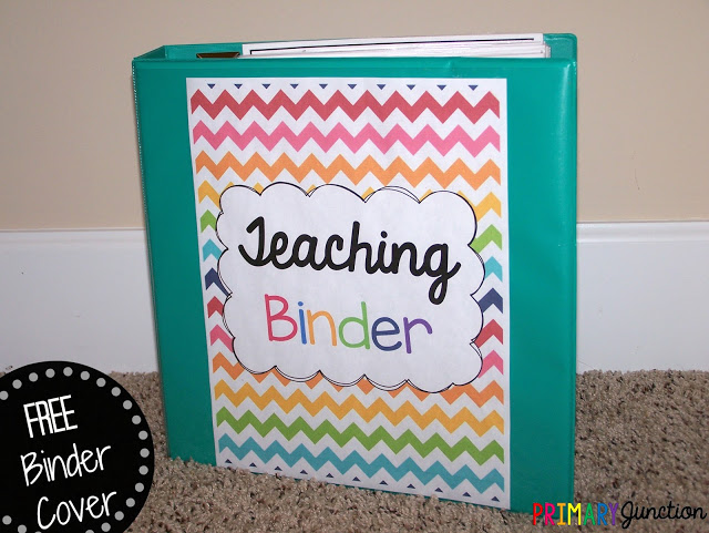 Free Teacher Binder Cover