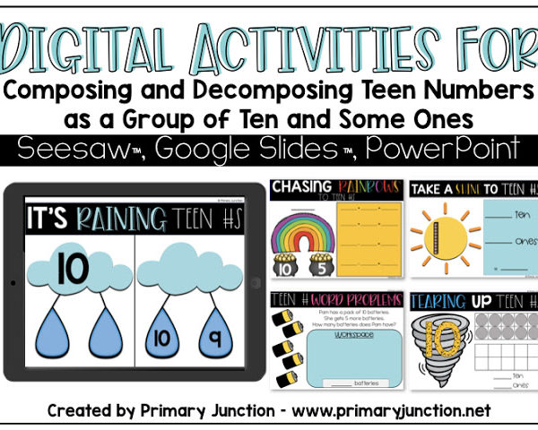 Digital Activities for Composing and Decomposing Teen Numbers