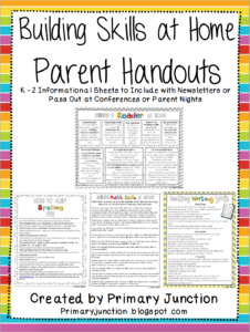 Building Skills at Home Parent Handouts Primary Junction