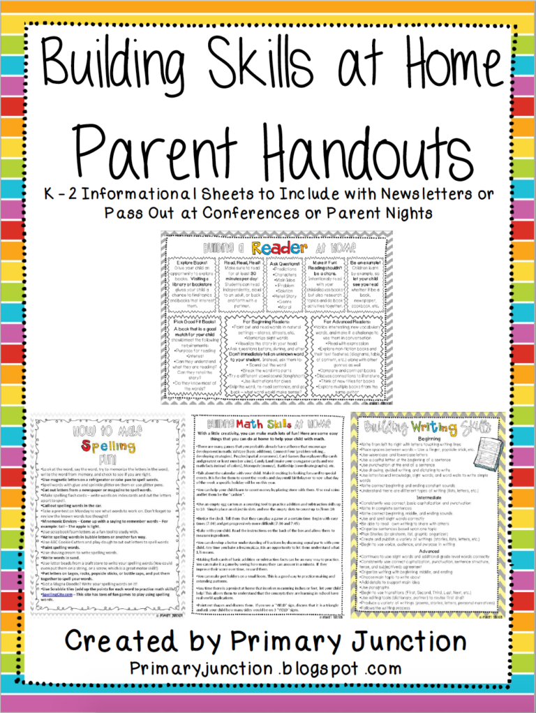 Building A Reader At Home – Spanish Handout