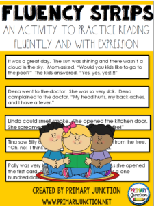 Primary Junction Fluency Strips Literacy Reading Activity Google Slides Seesaw PowerPoint Distance Learning Virtual