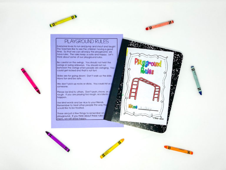 how to teach students playground rules back to school beginning of school year free reader book reading passage
