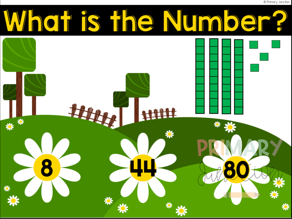 Digital Math Activities for Place Value Tens and Ones First Grade Google Slides Seesaw Base Ten Blocks