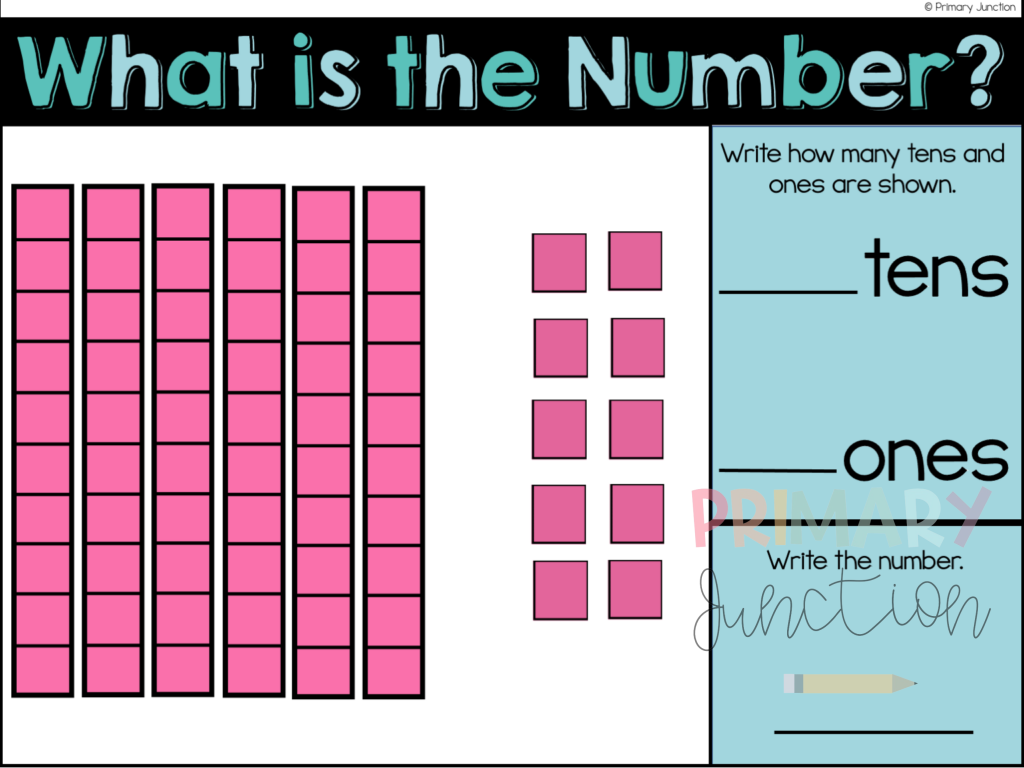 Digital Math Activities for Place Value Tens and Ones First Grade Google Slides Seesaw Base Ten Blocks