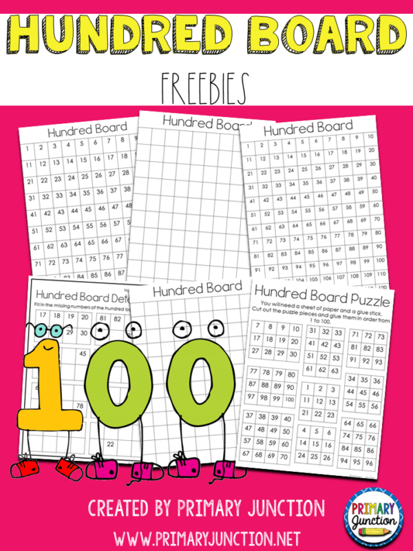 Hundred Board Chart Freebies