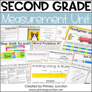 2nd Grade Measurement Unit Measurement Activities Measurement Worksheets Lesson Plans Math Stations Measurement Assessments