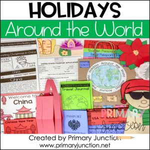 Holidays Around The World Unit Christmas Around the World Unit Winter Holidays Kindergarten Social Studies December Geography Culture Traditions