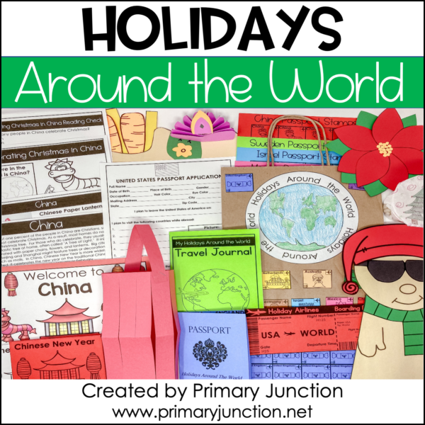 Holidays Around The World Unit Christmas Around the World Unit Winter Holidays Kindergarten Social Studies December Geography Culture Traditions