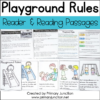 Playground Rules Reader Recess Expectations Playground Safety Recess Rules