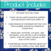 January Math Facts Clip Cards Addition and Subtraction Within 10 Math Center