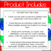 December Math Facts Clip Cards Addition and Subtraction Within 10 Math Center