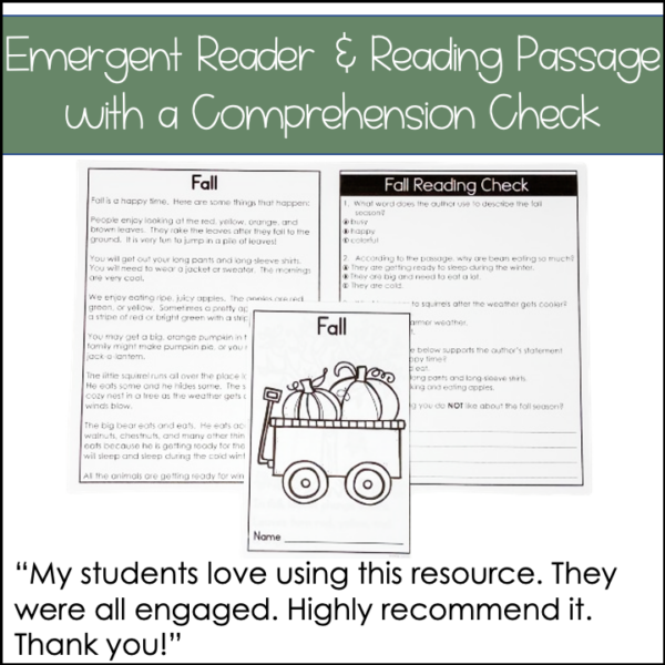Autumn Literacy and Math Resources Fall Activities Fall Writing Fall Math