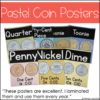 Canadian Coins Pastel Money Posters Identification Value Counting Identifying