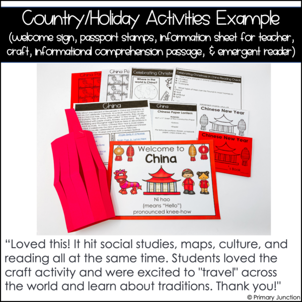Holidays Around The World Unit Christmas Around the World Unit Winter Holidays Kindergarten Social Studies December Geography Culture Traditions Crafts