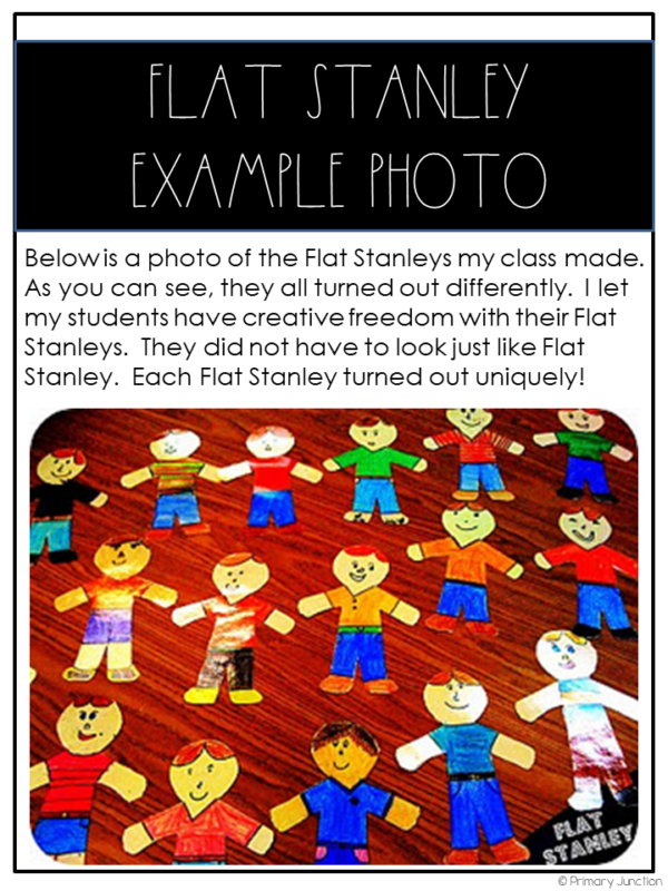 Flat Stanley Project Guide for the Classroom Pattern Family Letter