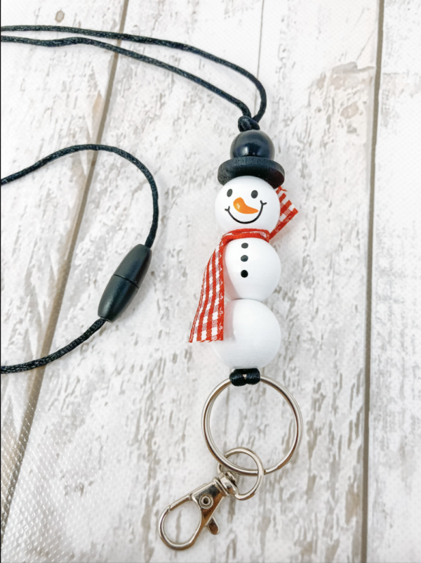 Snowman Teacher Lanyard