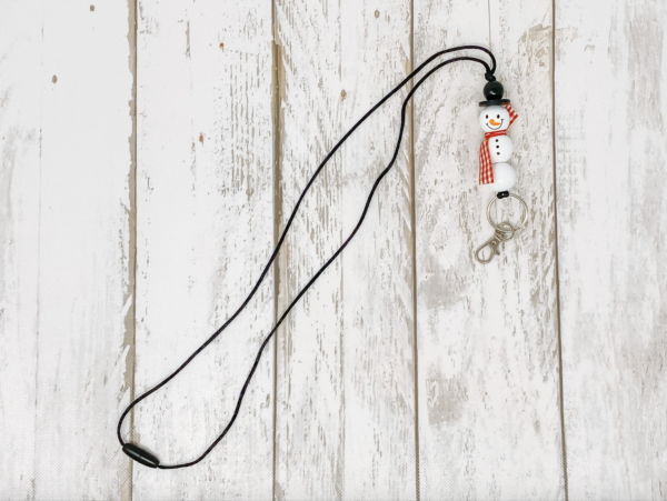 Snowman Teacher Lanyard