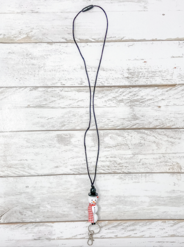 Snowman Teacher Lanyard