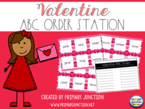 Valentine's Day ABC Order Literacy Center