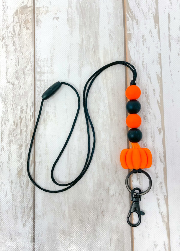 Pumpkin Halloween Teacher Lanyard October Fall