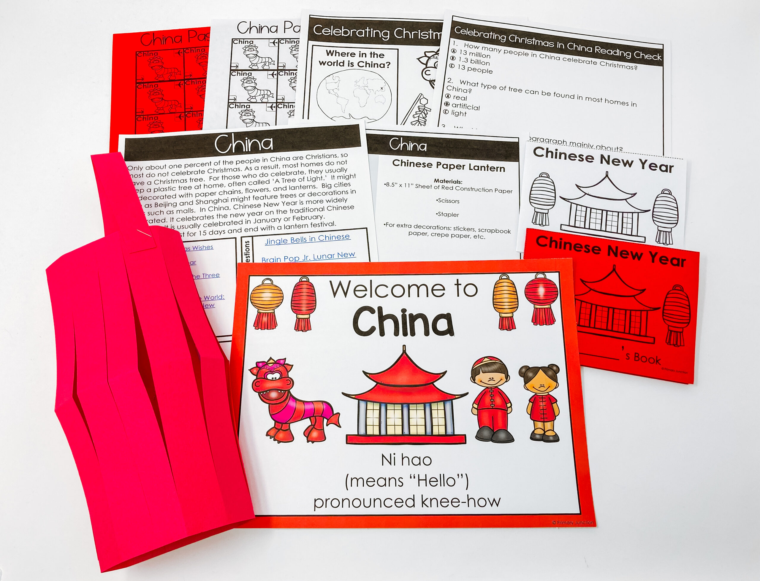 Holidays Around the World Christmas Around the World Passport Kindergarten China Chinese New Year