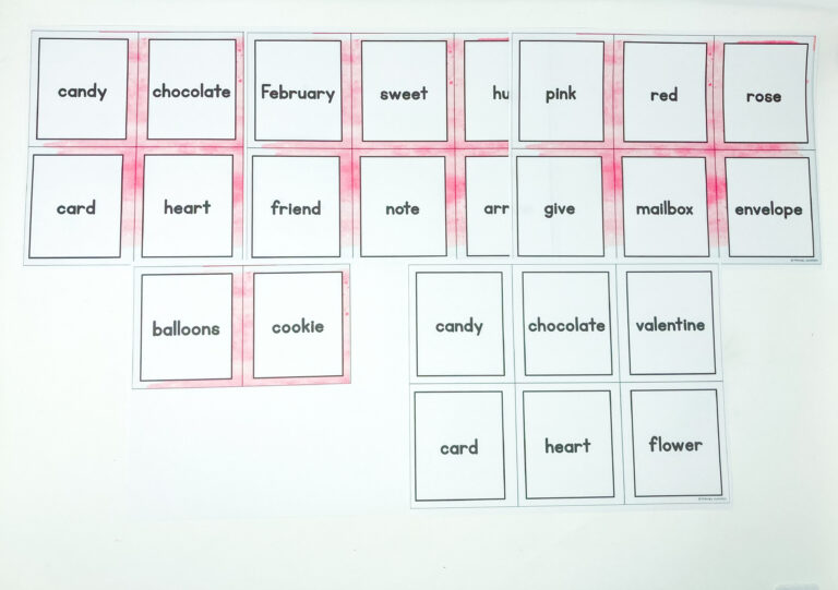 Valentine ABC Order Literacy Center