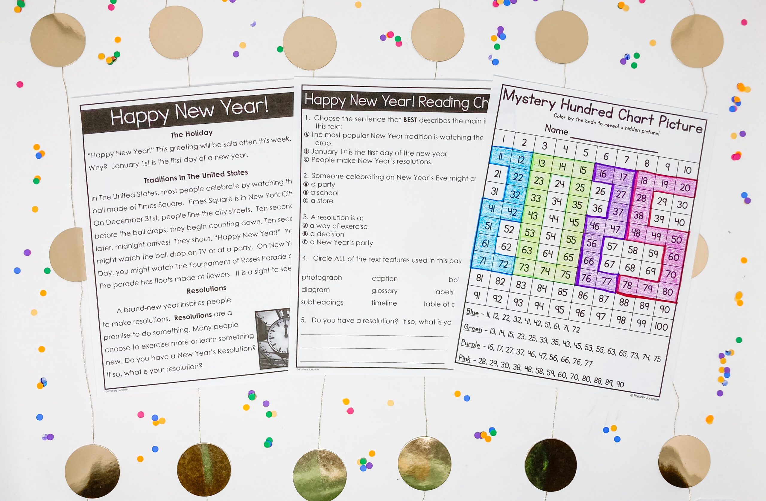 2025 New Year Classroom Activities