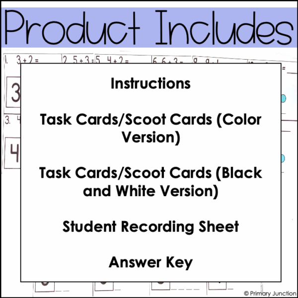Counting On Addition Strategy Counting On To Add Task Cards Scoot Game Write the - Image 3