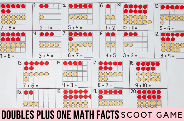 Teaching Doubles Plus 1? This Scoot Game Makes It Click!